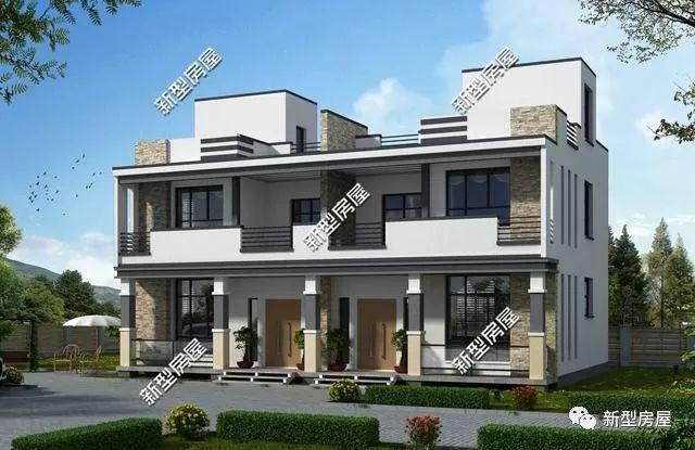 20萬就能建起的二層農(nóng)村別墅圖，現(xiàn)代、實(shí)用、輕奢時尚，年輕人的最愛