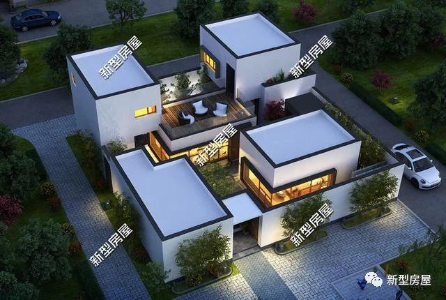 20萬就能建起的二層農(nóng)村別墅圖，現(xiàn)代、實(shí)用、輕奢時尚，年輕人的最愛