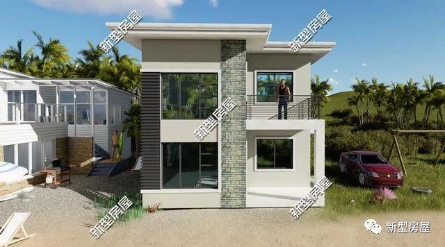 20萬就能建起的二層農(nóng)村別墅圖，現(xiàn)代、實(shí)用、輕奢時尚，年輕人的最愛