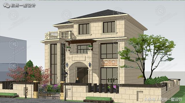 12×12方正的農(nóng)村自建別墅圖，愜意的小庭院 真正的低調(diào)的豪宅！