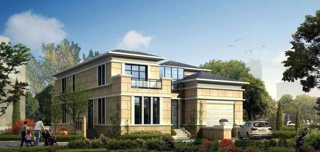 26萬11.6×13.9米3廳5臥二層帶陽光房農(nóng)村自建別墅設計圖