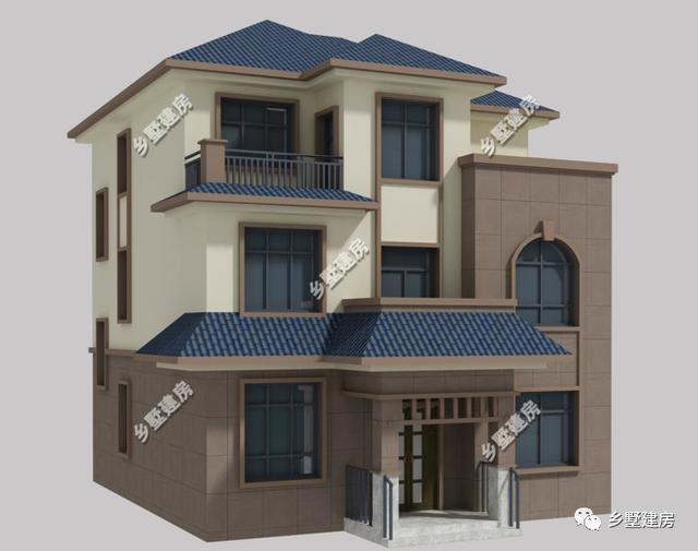 兩款不同風(fēng)格的農(nóng)村自建別墅圖，第一棟現(xiàn)代風(fēng)，第二棟歐式風(fēng)格