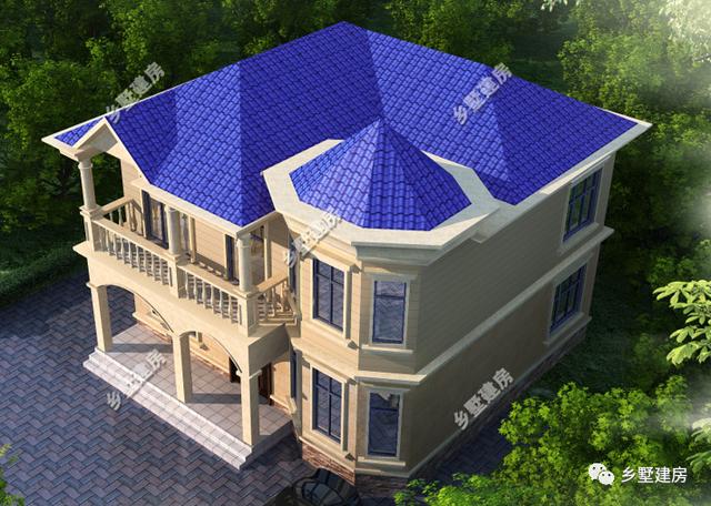 兩款不同風(fēng)格的農(nóng)村自建別墅圖，第一棟現(xiàn)代風(fēng)，第二棟歐式風(fēng)格