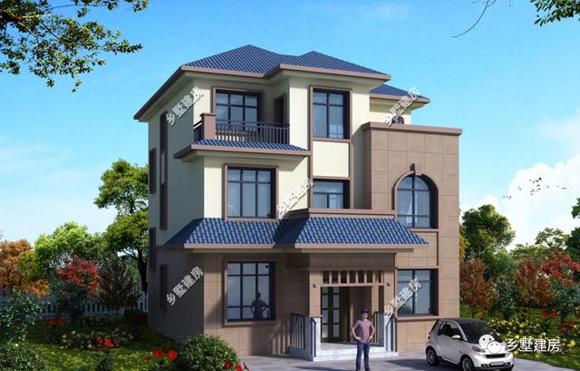 兩款不同風(fēng)格的農(nóng)村自建別墅圖，第一棟現(xiàn)代風(fēng)，第二棟歐式風(fēng)格