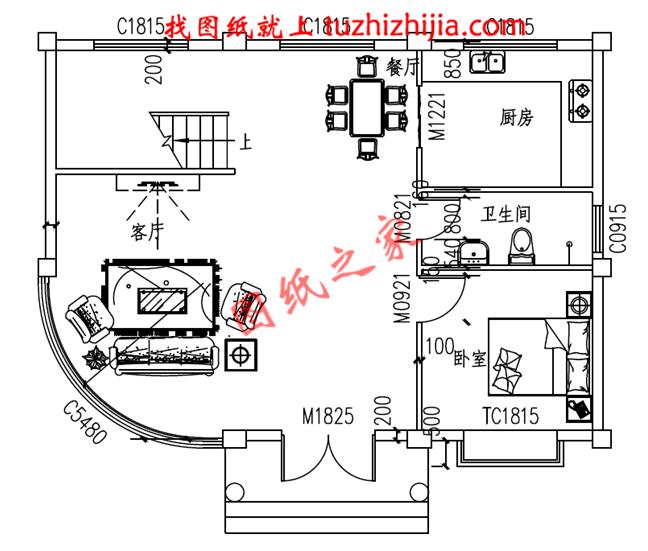 三層半新型農(nóng)村小樓房,面積不大，卻很符合農(nóng)村情況。