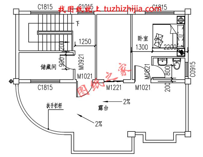 三層半新型農(nóng)村小樓房,面積不大，卻很符合農(nóng)村情況。