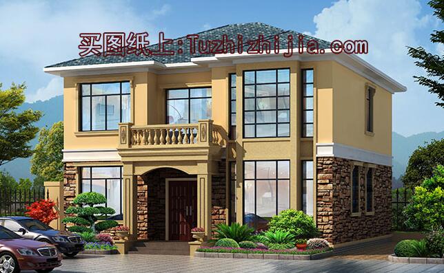 三層半新型農(nóng)村小樓房,面積不大，卻很符合農(nóng)村情況。