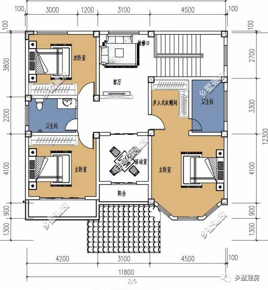 兩款不同風格的二層別墅設計圖，歐式法式隨你挑選，理想生活中的標配！