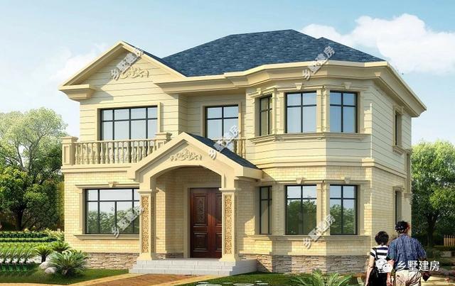 兩款不同風格的二層別墅設計圖，歐式法式隨你挑選，理想生活中的標配！