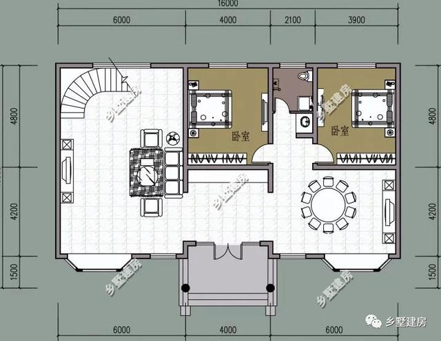 兩款不同風格的二層別墅設計圖，歐式法式隨你挑選，理想生活中的標配！