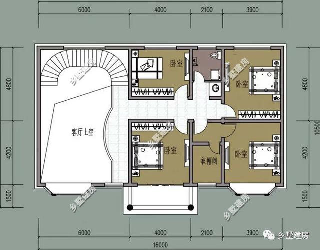 兩款不同風格的二層別墅設計圖，歐式法式隨你挑選，理想生活中的標配！