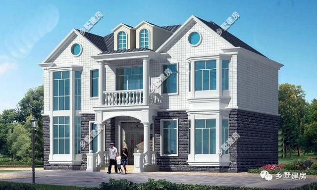 兩款不同風格的二層別墅設計圖，歐式法式隨你挑選，理想生活中的標配！