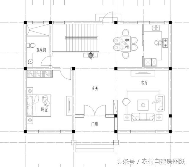 3款二層農(nóng)村小別墅設(shè)計(jì)圖，帶露臺(tái)堂屋臥室多，你更喜歡哪款