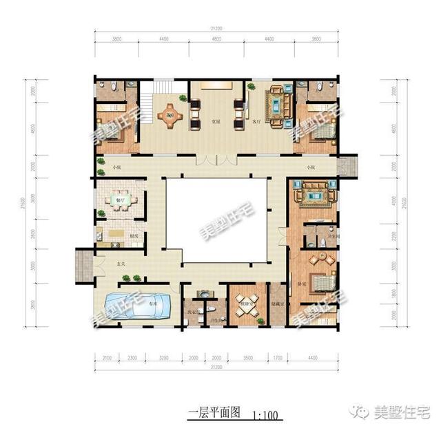 三款中式農(nóng)村別墅圖，青磚黛瓦，如詩(shī)如畫(huà)，透露著不一樣的美