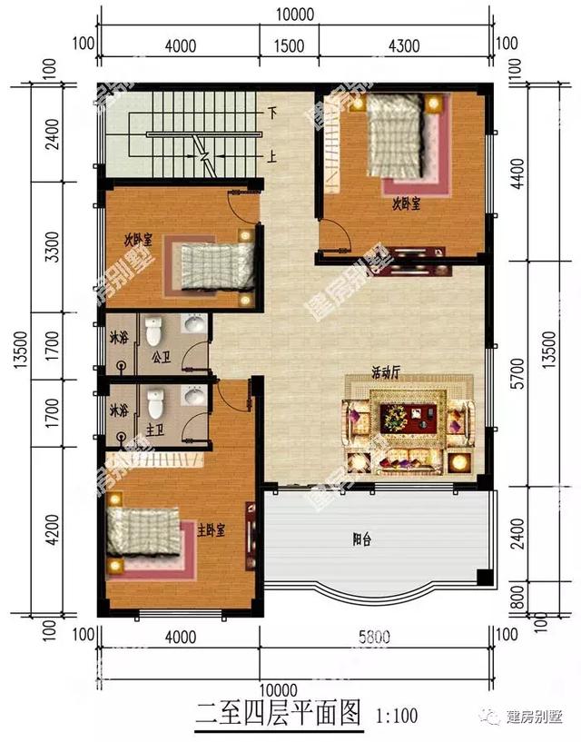 平屋頂多陽(yáng)臺(tái)的五層自建房設(shè)計(jì)圖，這種房比較樸實(shí)簡(jiǎn)單，自住出租都不錯(cuò)