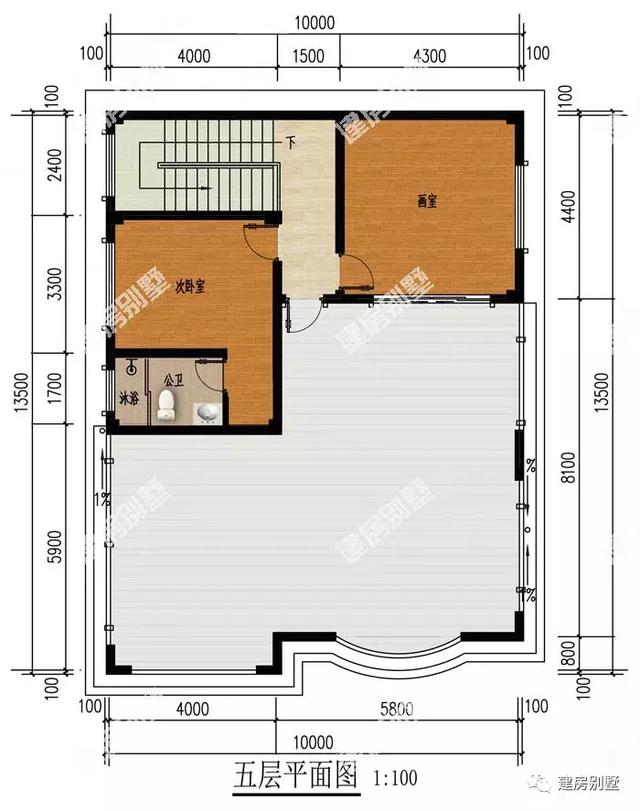 平屋頂多陽(yáng)臺(tái)的五層自建房設(shè)計(jì)圖，這種房比較樸實(shí)簡(jiǎn)單，自住出租都不錯(cuò)
