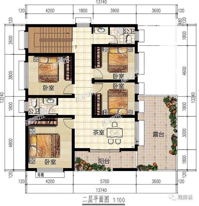 5棟漂亮的別墅設(shè)計圖，送給需要建房的你，每一棟都很出色！