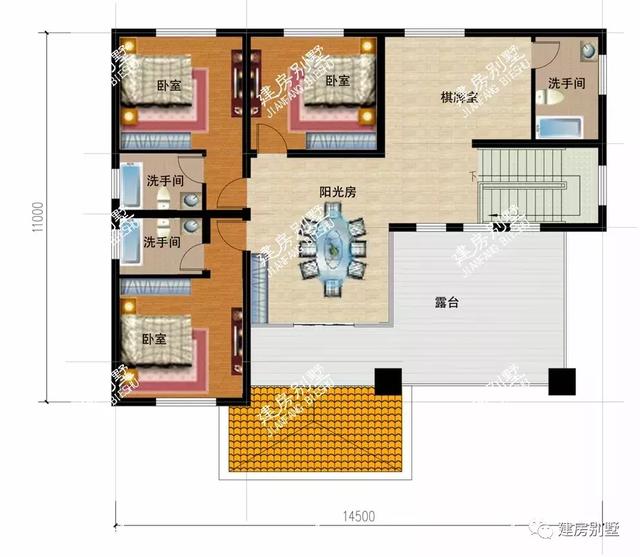 經(jīng)典實(shí)用夠氣派的四層別墅圖，戶型通透活動(dòng)室齊全，男女老少都喜歡