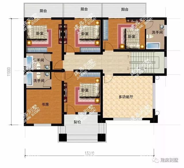 經(jīng)典實(shí)用夠氣派的四層別墅圖，戶型通透活動(dòng)室齊全，男女老少都喜歡