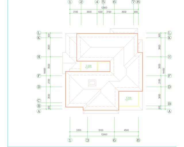 12.9*14.4二層農(nóng)村別墅圖，傳統(tǒng)設計風格與現(xiàn)代設計風格相結合，讓人過目不忘！