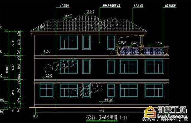 農(nóng)村三層別墅設(shè)計(jì)圖，宅基地大開間，28萬帶車庫造價(jià)低