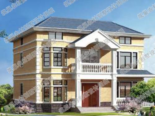 二層帶閣樓農(nóng)村別墅設(shè)計(jì)施工圖30萬12×11米6臥