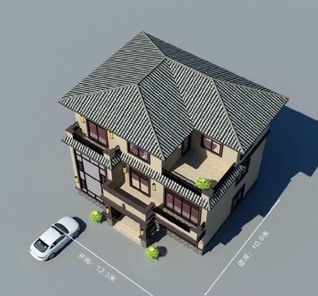 這樣的新中式別墅設(shè)計圖要在農(nóng)村建起來，肯定倍兒有面！