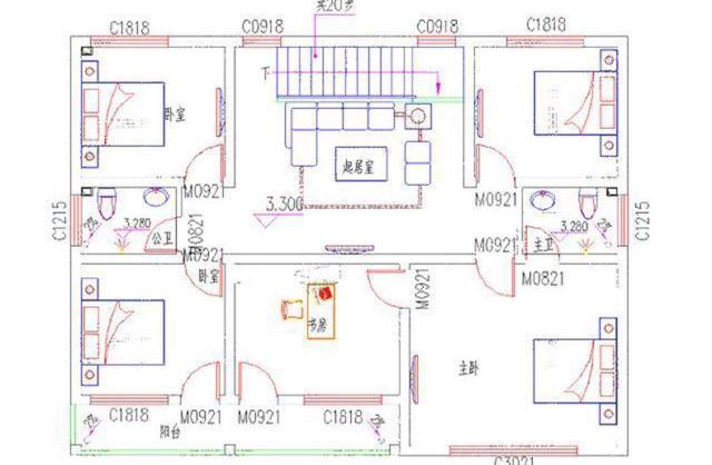 這樣的新中式別墅設(shè)計圖要在農(nóng)村建起來，肯定倍兒有面！