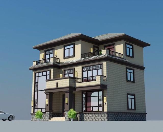 這樣的新中式別墅設(shè)計圖要在農(nóng)村建起來，肯定倍兒有面！