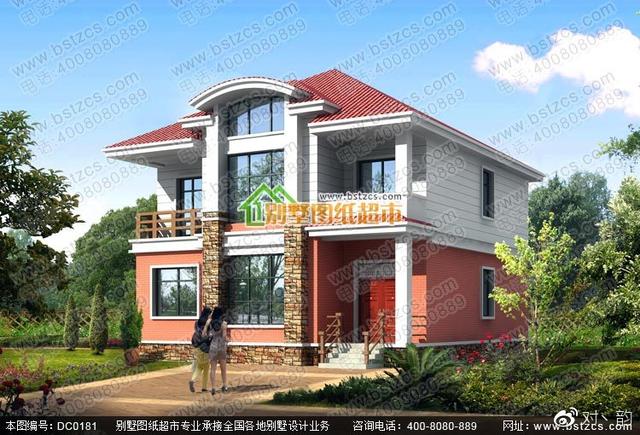 新農(nóng)村二層別墅設(shè)計(jì)效果圖，戶型合理，經(jīng)濟(jì)適用