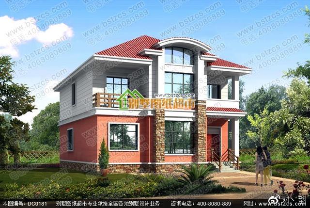 新農(nóng)村二層別墅設(shè)計(jì)效果圖，戶型合理，經(jīng)濟(jì)適用