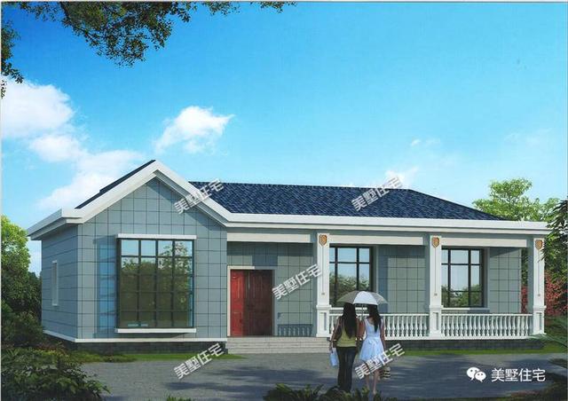 4款一層鄉(xiāng)村小別墅設計圖，美觀實用造價低，真的漂亮又精致