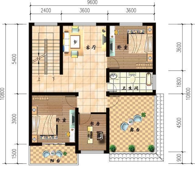 戶型經(jīng)過設(shè)計(jì)優(yōu)化的2款三層農(nóng)村別墅設(shè)計(jì)圖