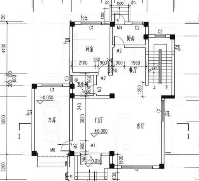 12×14米2廳5臥三層帶挑空客廳+超大落地窗別墅設(shè)計圖，整體色彩雅觀精致