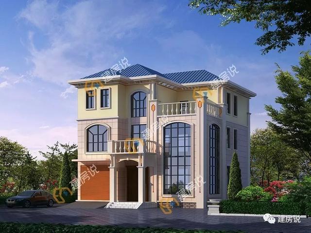 125㎡的歐式別墅設計圖，造型精美、布局合理，絕對會是農村建房一個不可多得的好選擇