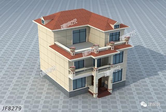 125㎡的歐式別墅設計圖，造型精美、布局合理，絕對會是農村建房一個不可多得的好選擇