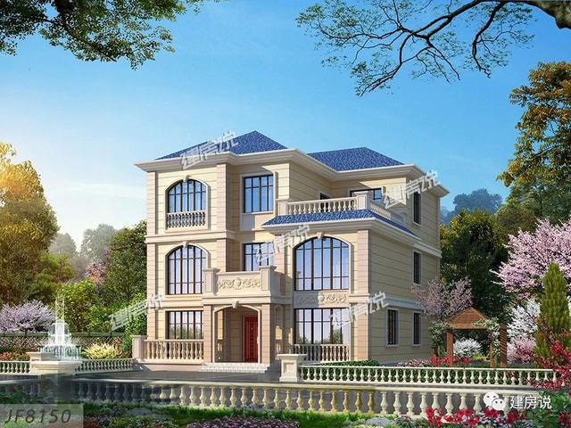 125㎡的歐式別墅設計圖，造型精美、布局合理，絕對會是農村建房一個不可多得的好選擇