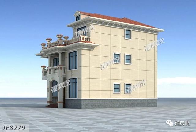 125㎡的歐式別墅設計圖，造型精美、布局合理，絕對會是農村建房一個不可多得的好選擇