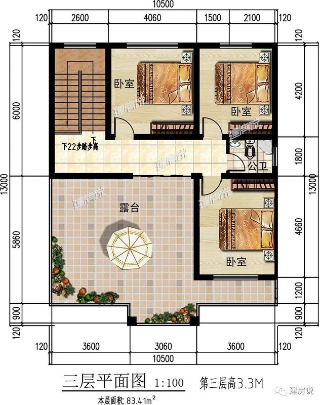 125㎡的歐式別墅設計圖，造型精美、布局合理，絕對會是農村建房一個不可多得的好選擇