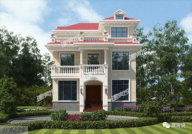 125㎡的歐式別墅設計圖，造型精美、布局合理，絕對會是農村建房一個不可多得的好選擇