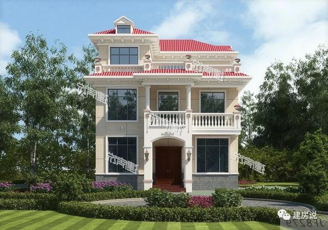 125㎡的歐式別墅設計圖，造型精美、布局合理，絕對會是農村建房一個不可多得的好選擇