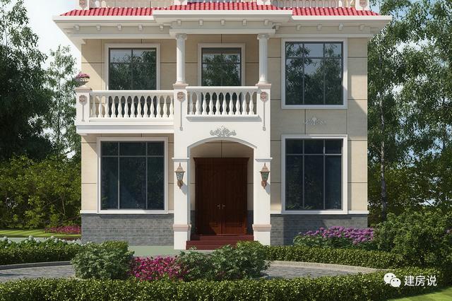 125㎡的歐式別墅設計圖，造型精美、布局合理，絕對會是農村建房一個不可多得的好選擇