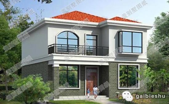 2款25萬二層簡歐農(nóng)村小別墅設(shè)計(jì)圖，外形設(shè)計(jì)雅觀，室內(nèi)布局流暢