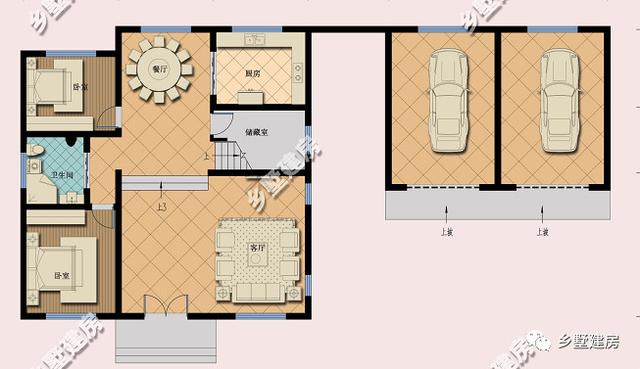 中式三層別墅設(shè)計(jì)圖還設(shè)有茶室，能建起這樣的別墅也著實(shí)挺拉風(fēng)
