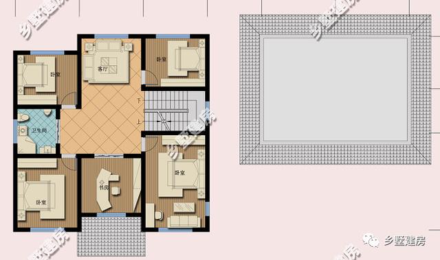 中式三層別墅設(shè)計(jì)圖還設(shè)有茶室，能建起這樣的別墅也著實(shí)挺拉風(fēng)
