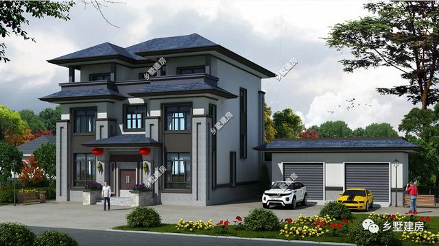 中式三層別墅設(shè)計(jì)圖還設(shè)有茶室，能建起這樣的別墅也著實(shí)挺拉風(fēng)