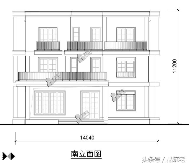 三層現(xiàn)代風(fēng)格別墅設(shè)計圖，純白陶板立面，簡潔利落，既美觀又實用！