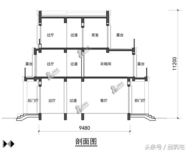 三層現(xiàn)代風(fēng)格別墅設(shè)計圖，純白陶板立面，簡潔利落，既美觀又實用！