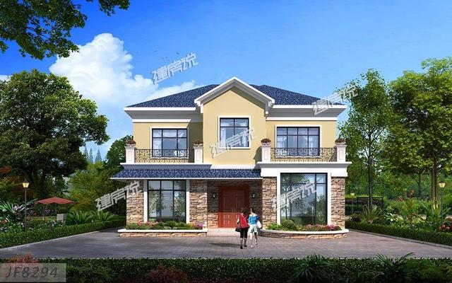 22套二層別墅設(shè)計圖同款，這款戶型非?；鸨?，已經(jīng)成為一種潮流了