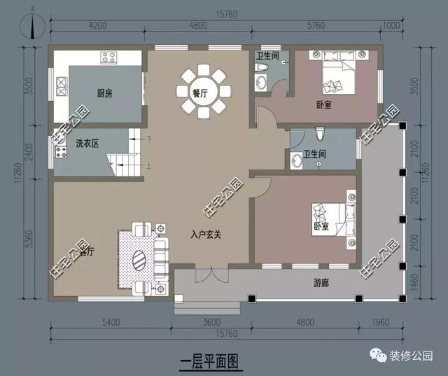 精致二層別墅+挑空客廳設計圖，這樣的農村別墅，不蓋一棟實在太可惜了